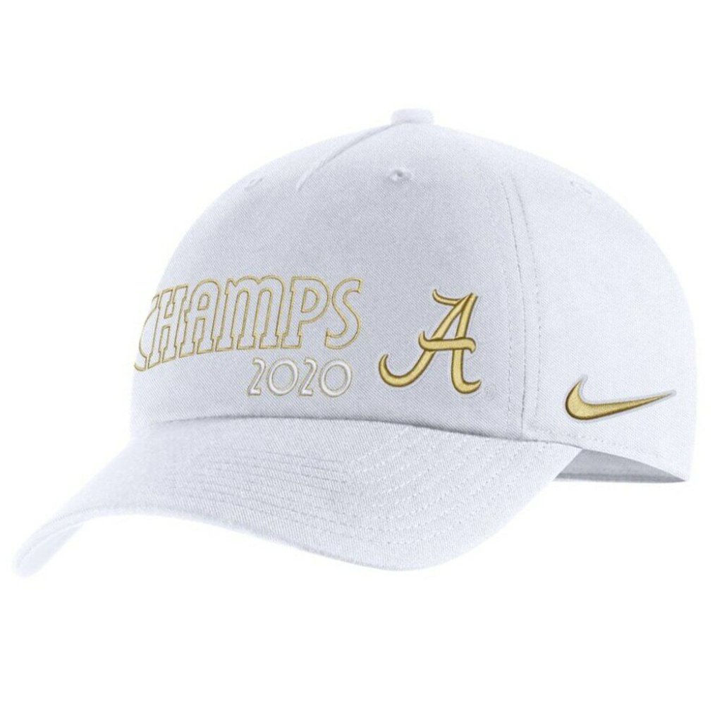 Nike White Alabama Crimson Tide Ncaa Football 2020 National Champions Hat